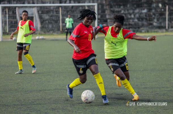 PHOTOS: Black Queens train in Cotonou ahead of Olympic qualifier