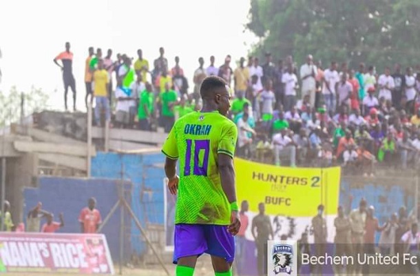 GPL: Augustine Okrah scores for Bechem Utd in 1-1 draw with Bofoakwa Tano