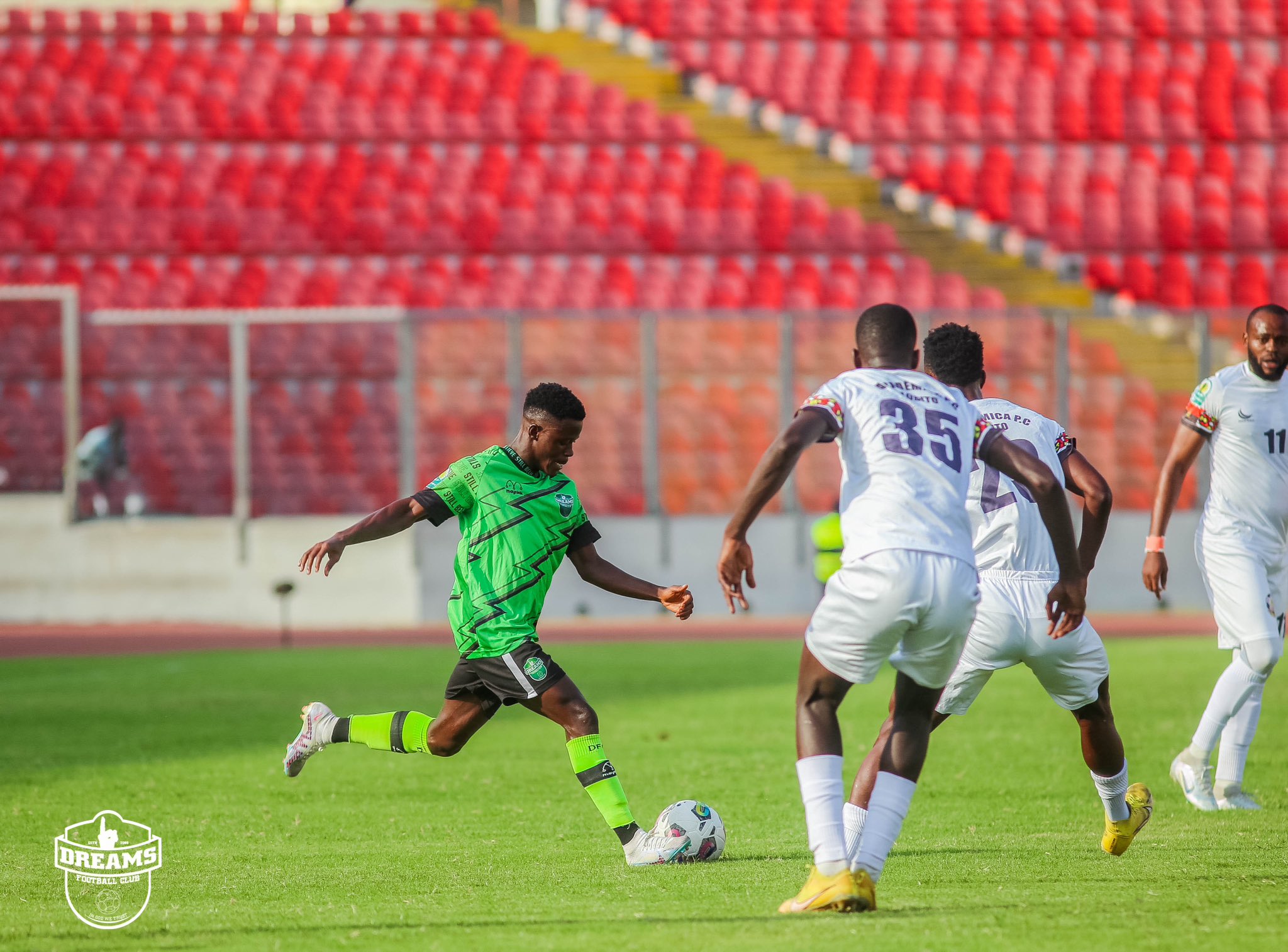 CAF Confederation Cup: Dreams FC destroys Academica Lobito 4-0 at the Baba Yara Sports Stadium