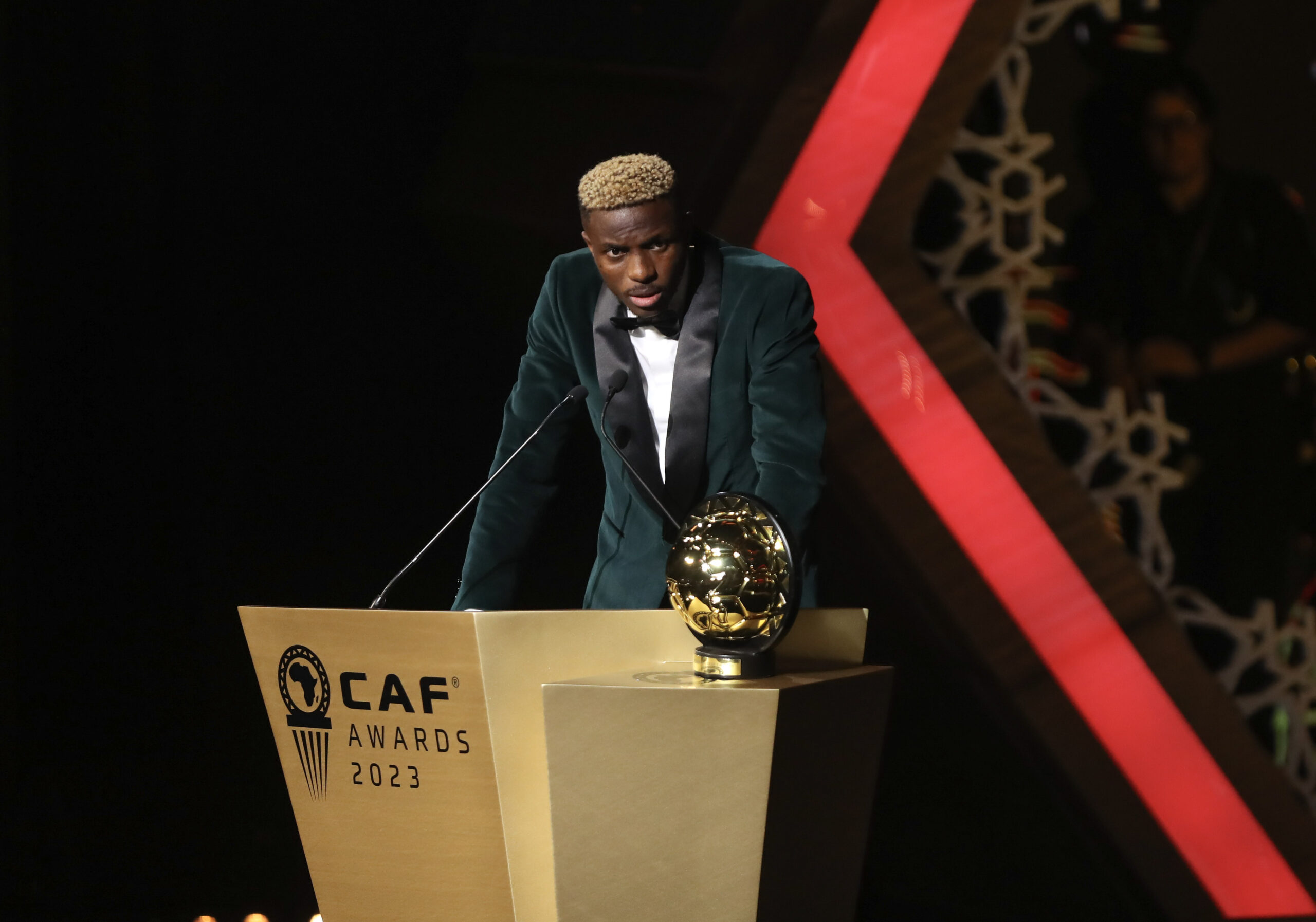 Nigeria striker Victor Osimhen wins the 2023 CAF Player of the Year
