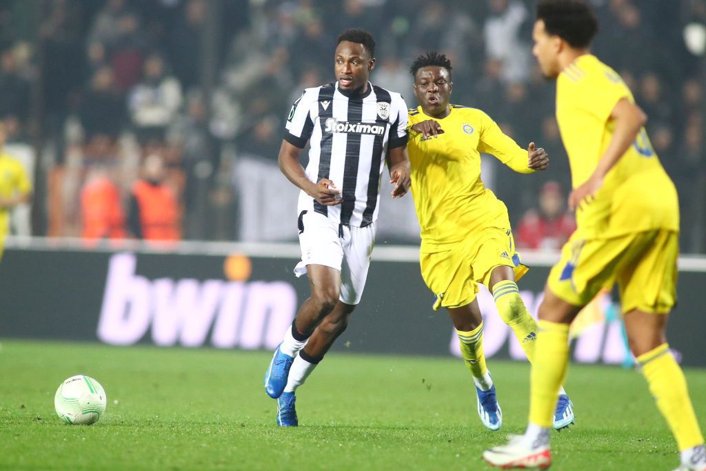 Ghana defender Baba Rahman makes injury return for PAOK in win over HJK in Europa Conference League