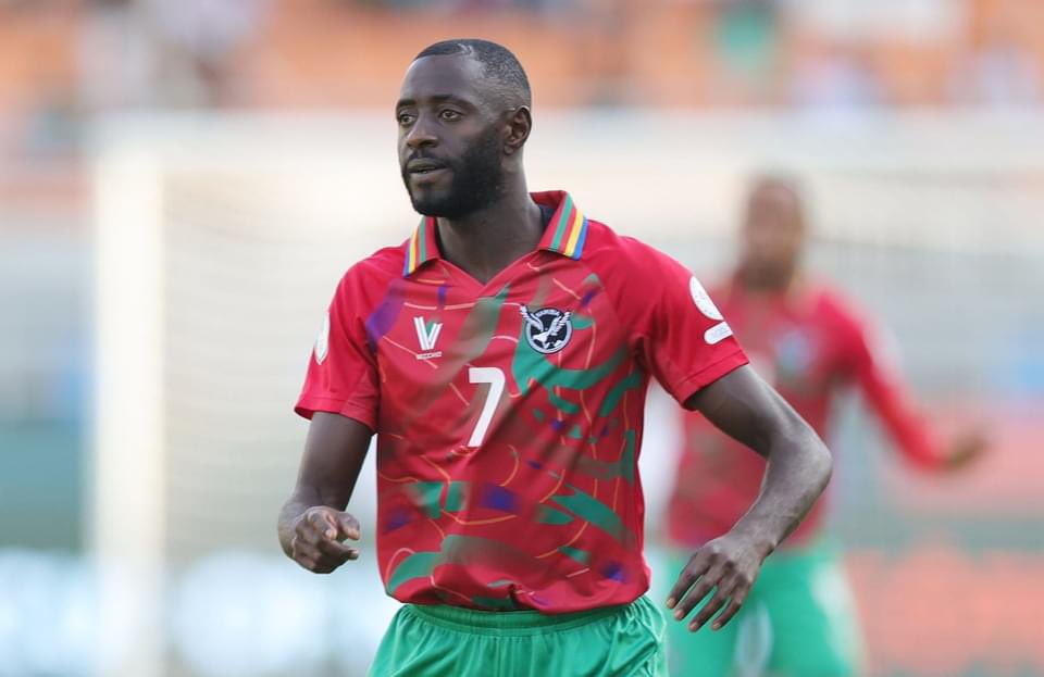 Deon Hotto scores to record Namibia’s first-ever win at the AFCON against Tunisia