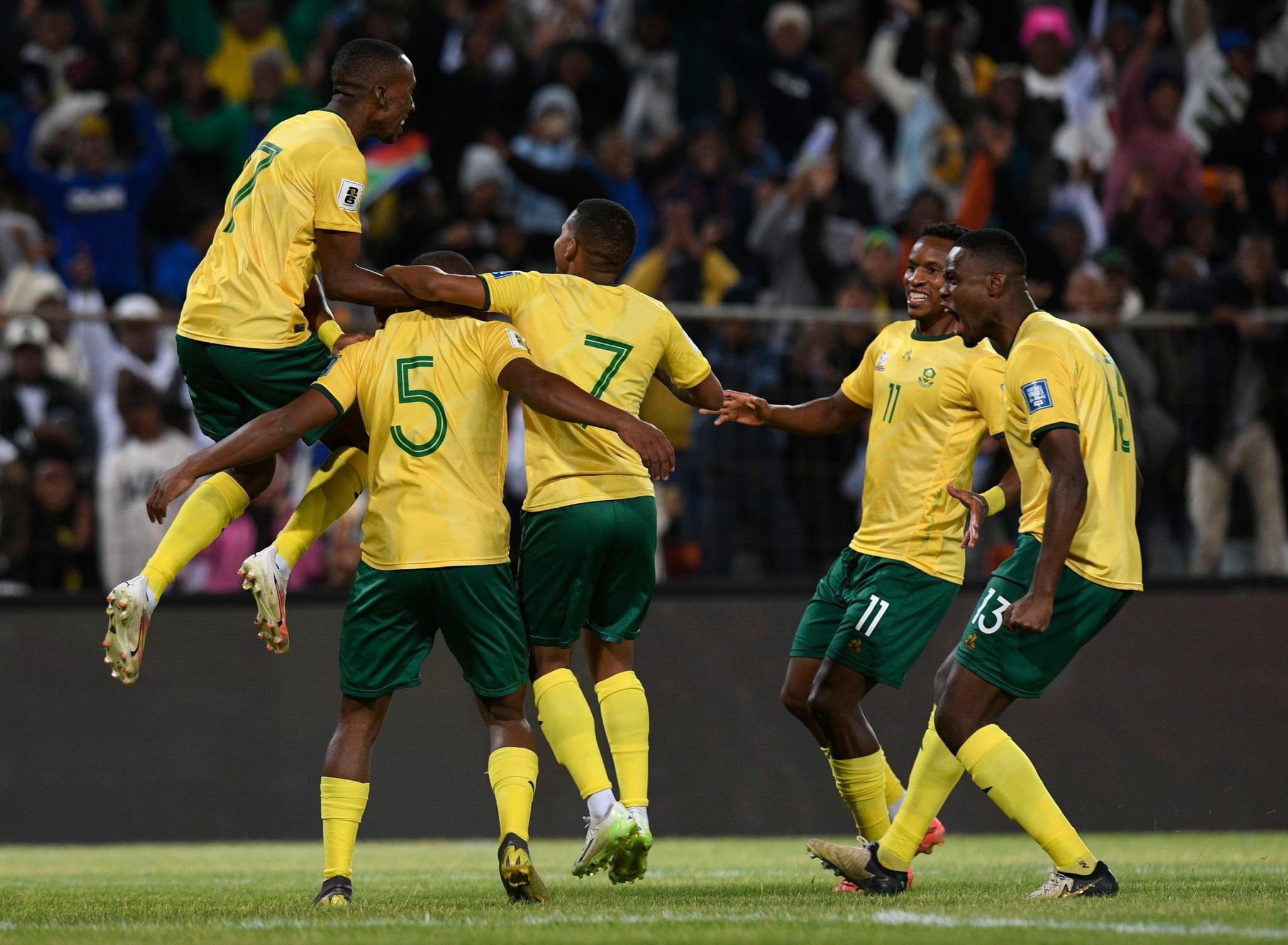 Bafana Bafana beats Zimbabwe 3-1 to move to second in Group C