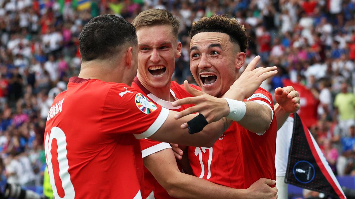 Euro 24: Switzerland beat Italy 2-0 to progress to quarter-finals