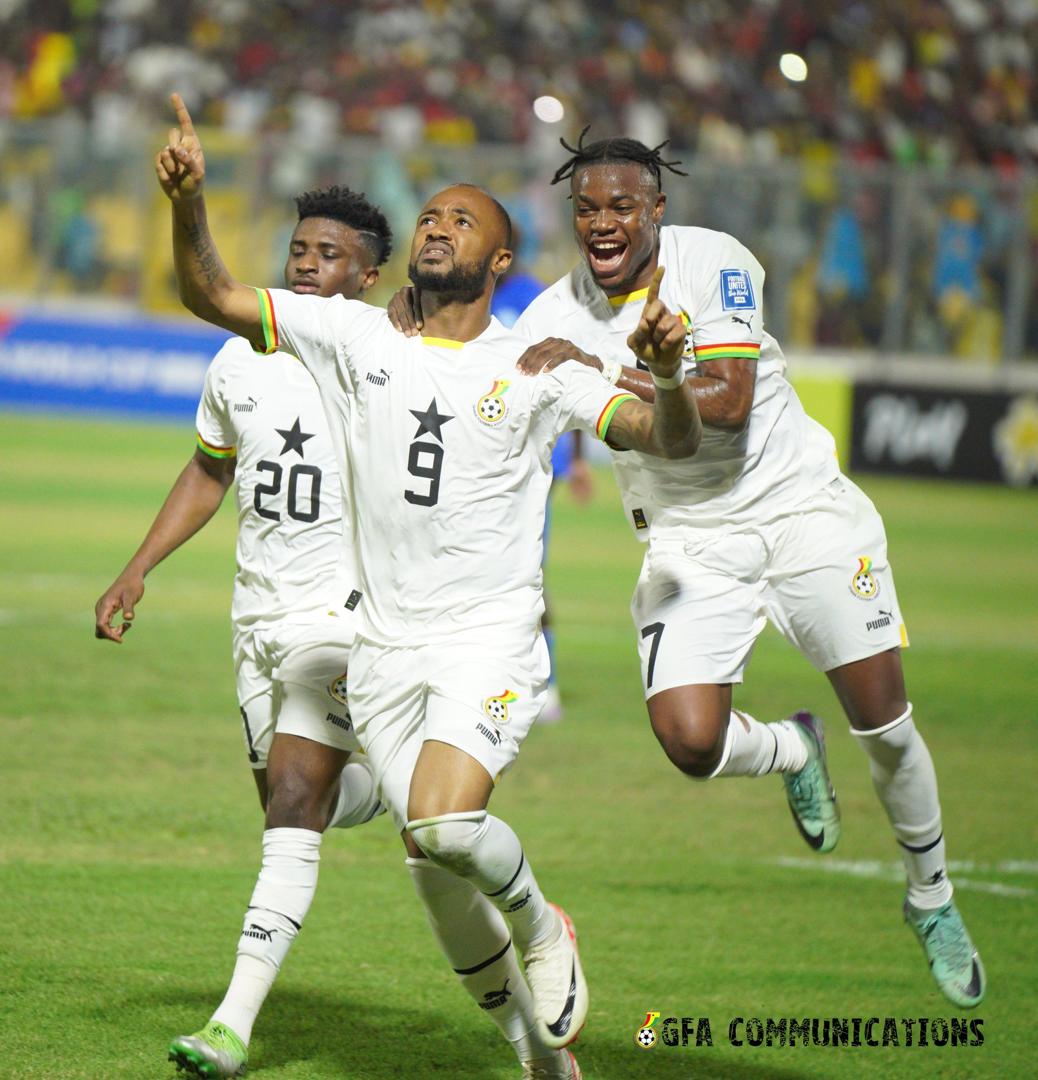 2026 WC Qualifier: Jordan Ayew’s hattrick secures wonderful win for Ghana against C.A.R