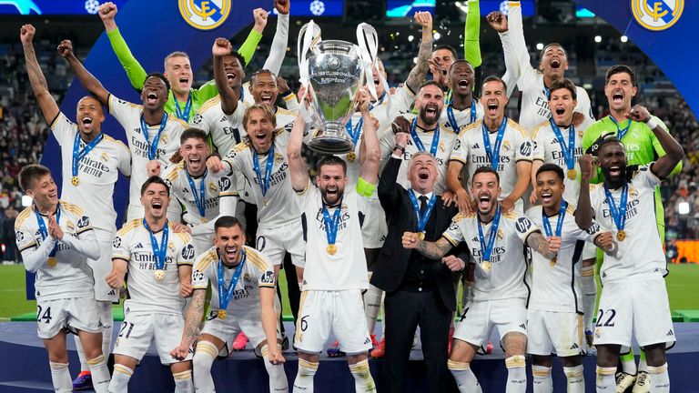 UCL: Real Madrid beat Dortmund 2-0 to win 15th title