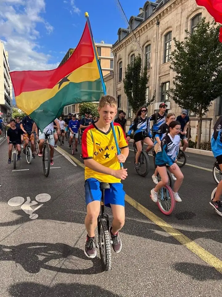 Unicycle World Championship: Trey “Manboora” Haun representing Ghana in Minnesota