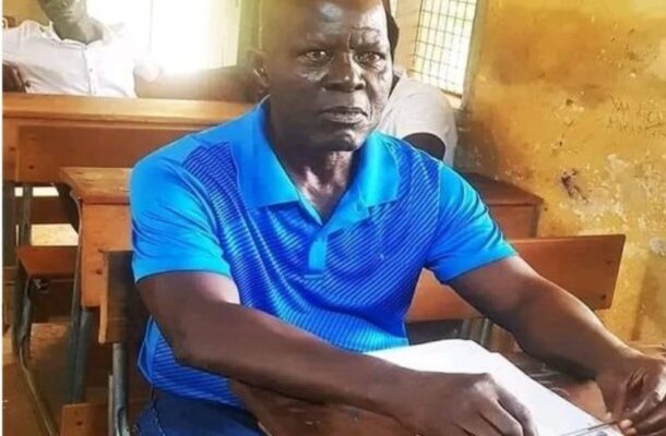 Goaso: 71-year-old father writes 2024 BECE