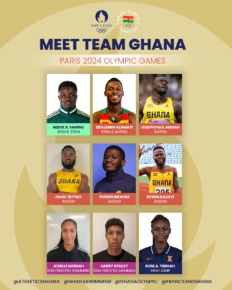 Paris 2024 Olympic Games: Ghana’s delegation for the competition