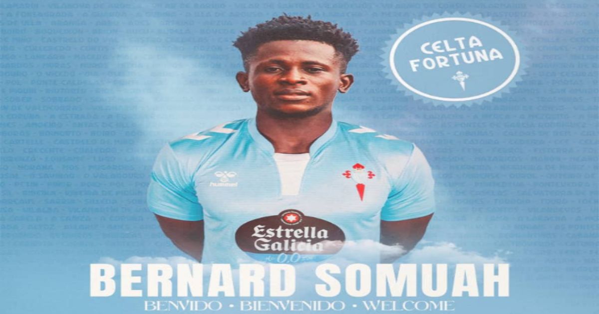 Asante Kotoko: Bernard Somuah signs a year deal with Spanish club Celta Vigo