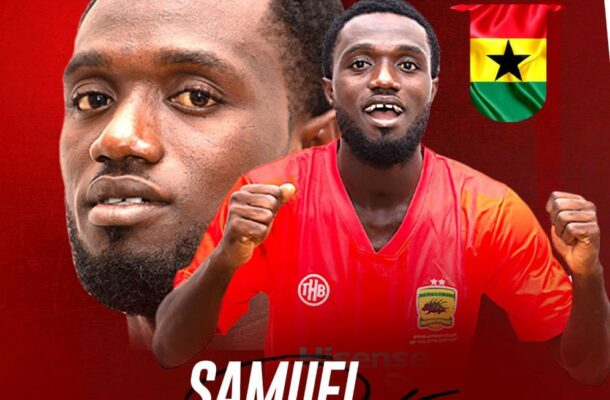 Legon Cities’ defensive midfielder Samuel Tenedu joins Asante Kotoko on a 3-year deal