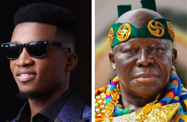 Watch Kofi Kinaata’s reaction after Otumfuo mentioned his name in a speech