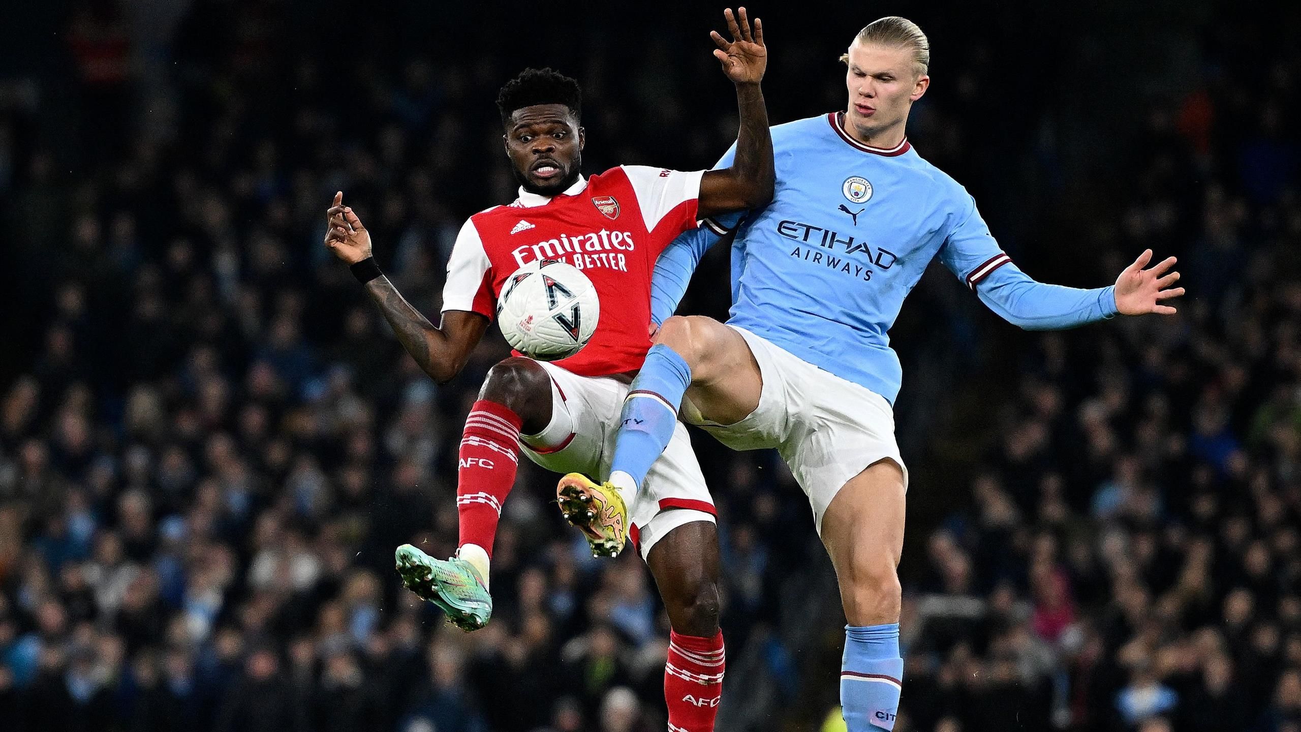 Thomas Partey makes 100th appearance for Arsenal against Manchester City