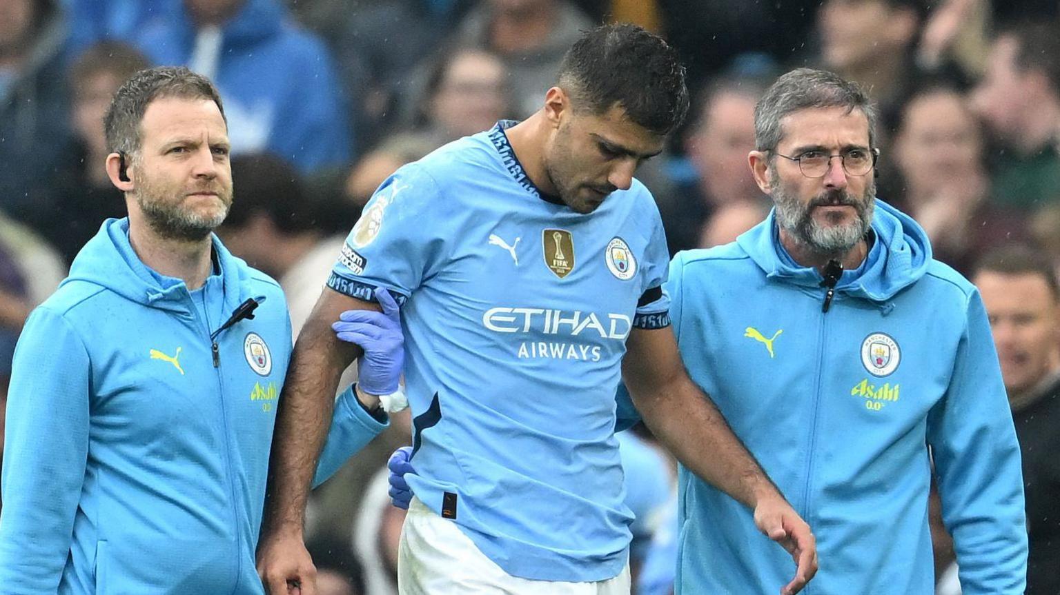 Man City confirms Rodri has suffered a knee ligament injury