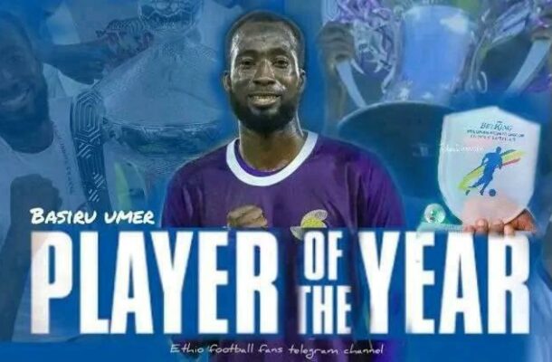 Umar Bashiru crowned 2023/24 Ethiopian Premier League player of the year