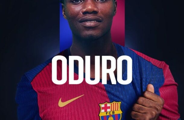 Ghanaian defender David Oduro thrilled to join Barcelona in historic move