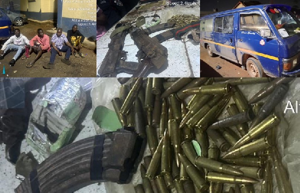 4 suspected armed robbers arrested with sophisticated weapons