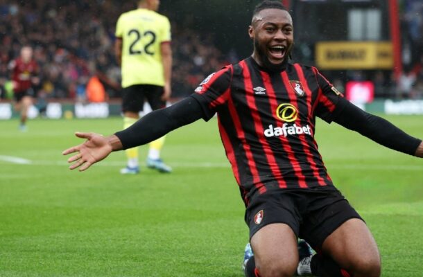 Antoine Semenyo wins Bournemouth’s goal of the month for September with stunning strike