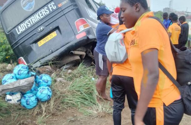 Lady Strikers involved in accident on Tema motorway