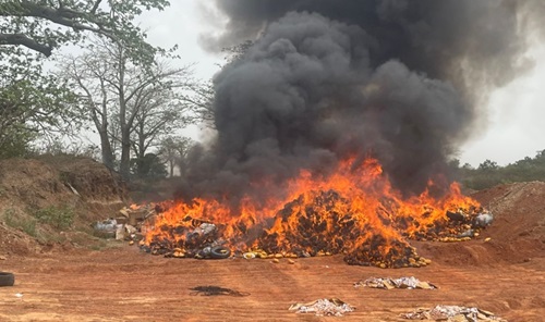 NACOC destroys over 150,000kg of illicit drugs