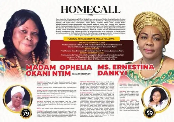 Ophelia Okani Ntim aka Ophybaby and Ernestina Dankyi