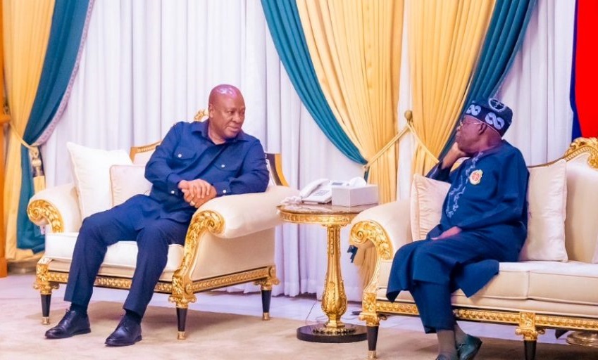 PHOTOS: Ghanaian president-elect Mahama pays courtesy call on Tinubu