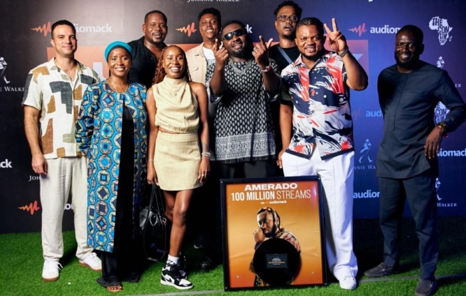 Audiomack honours Amerado for reaching 100 million streams milestone