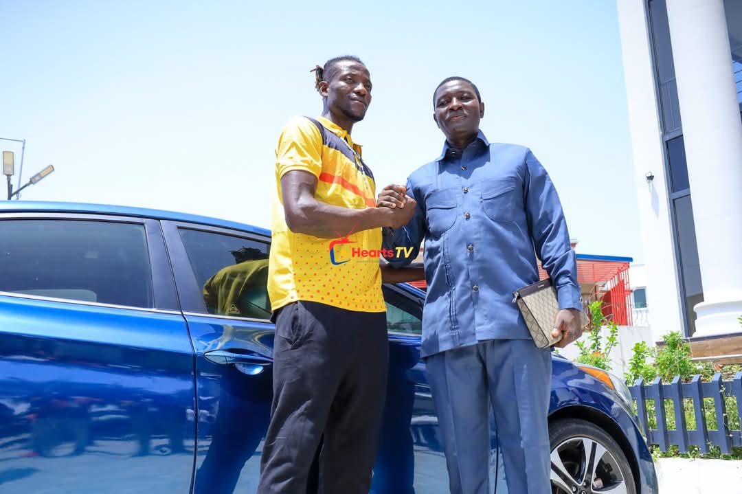Good leadership reward! Hearts of Oak praises Benjamin Asare after being gifted Hyundai Elantra