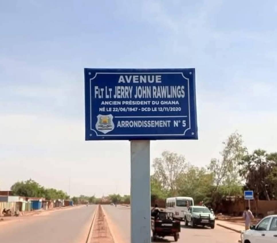 Burkina Faso names High Street after JJ Rawlings