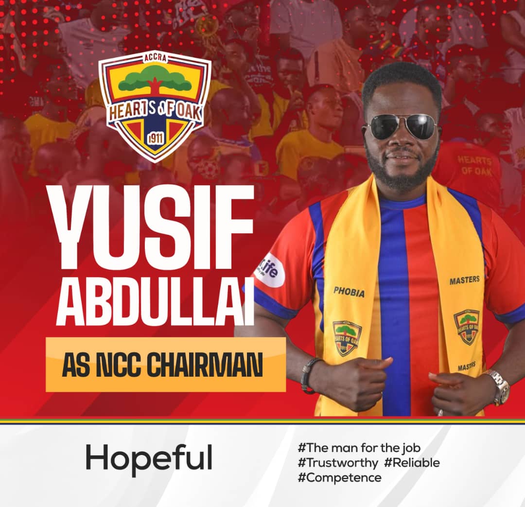Hearts of Oak: Yussif Abdulai promises to bring Phobia back to life when elected as NCC chairman Hearts of Oak: Yussif Abdulai promises to bring Phobia back to life when elected as NCC chairman