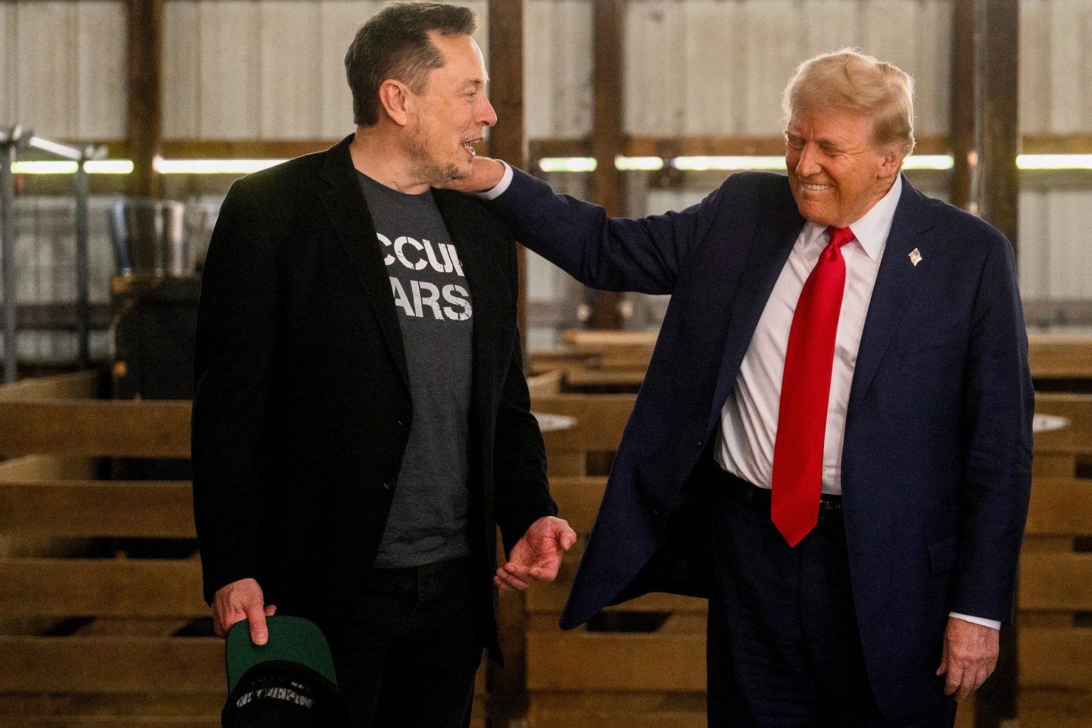 Donald Trump and Elon Musk part ways