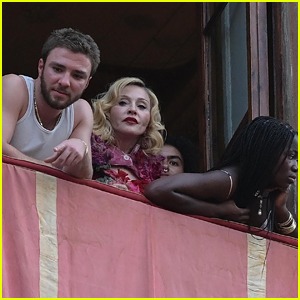 Madonna spotted with her kids on 67th birthday while attending horse race in Italy