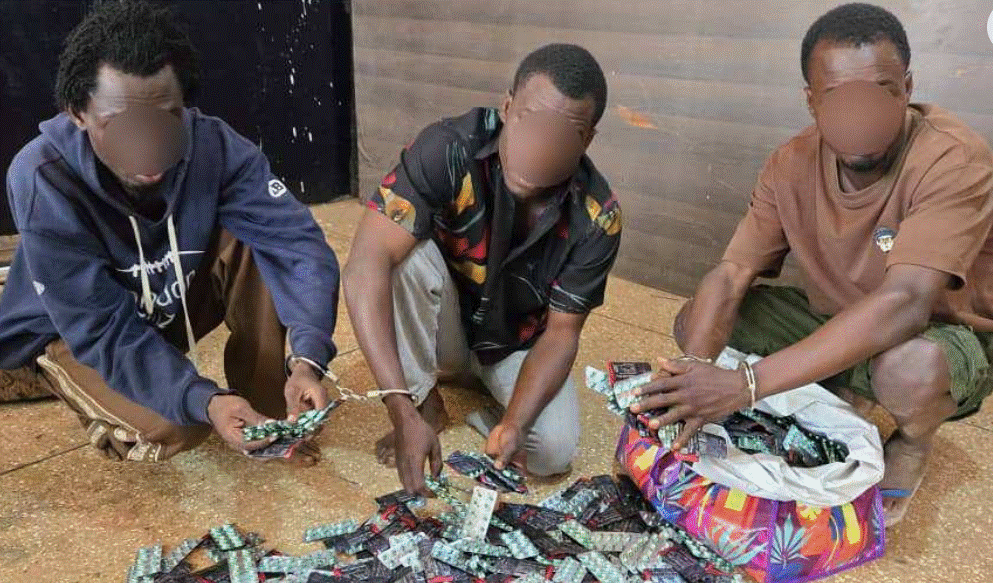Northern Region: Ghana Police Service arrest three men in possession of unlawful drugs and pistol