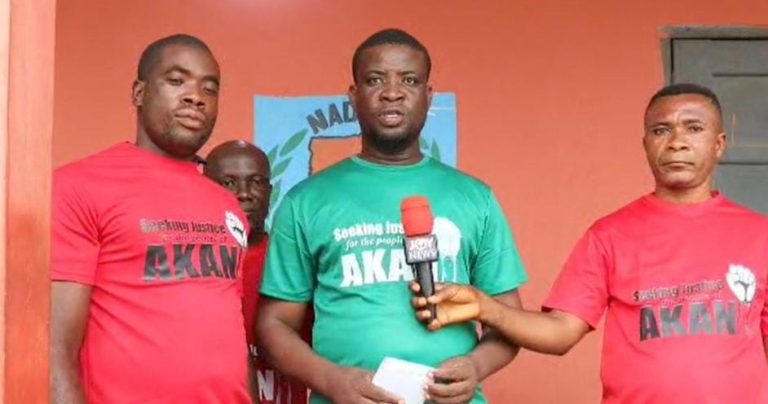 Angry NDC executives lock up NHIA, NADMO offices in Kadjebi Angry NDC executives lock up NHIA, NADMO offices in Kadjebi