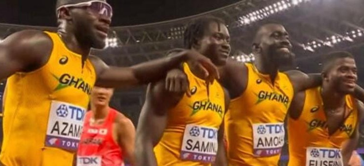 Ghana relay team narrowly misses medal at World Athletics Championships