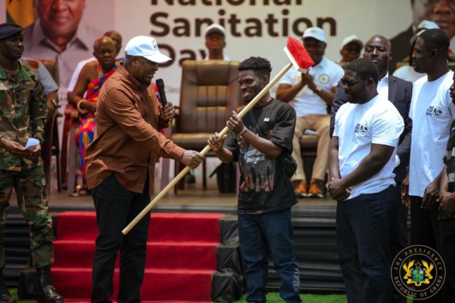 Mahama calls for collective action on cleanliness