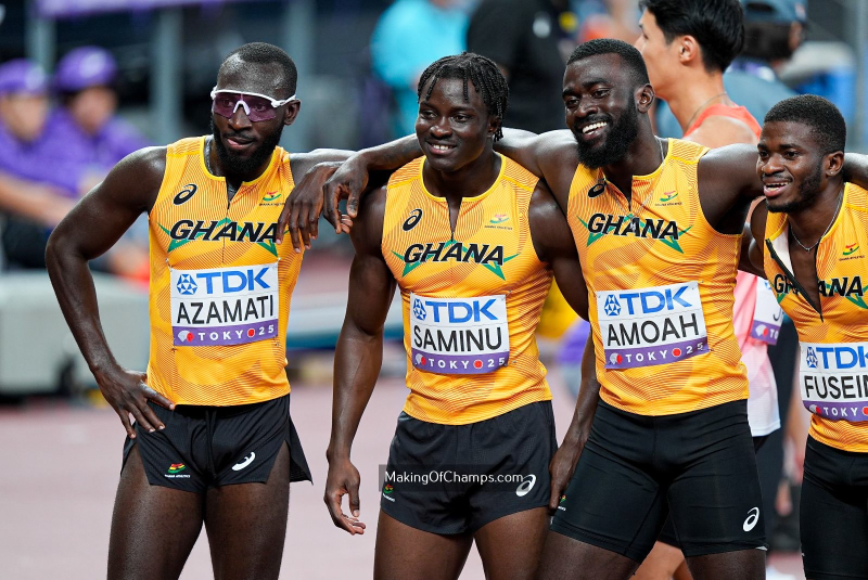 World Athletics Championships: Ghana finish 4th in 4x100m finals as USA win gold