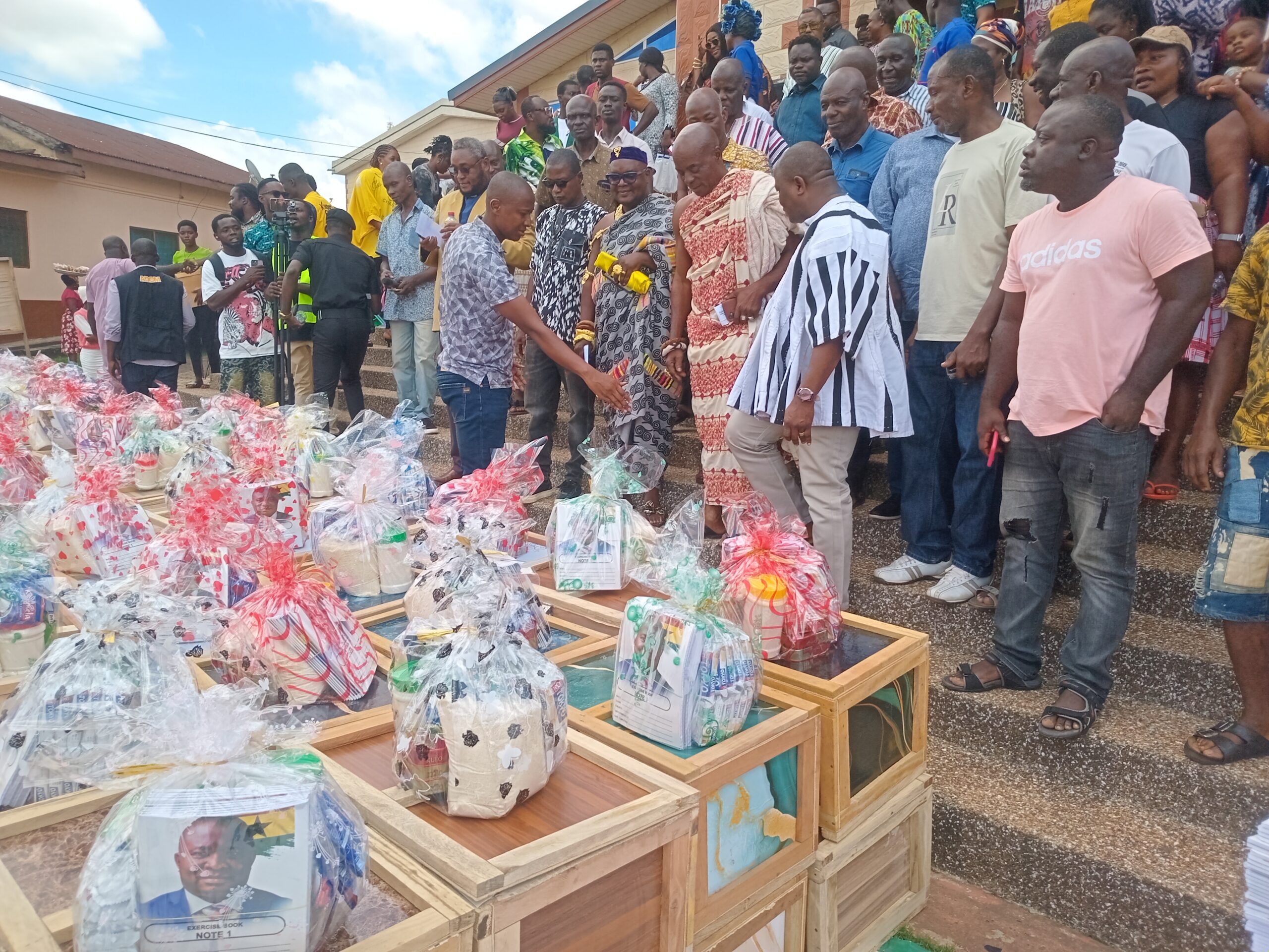 Akim Oda MP supports over 600 fresh SHS students with prospectus packages