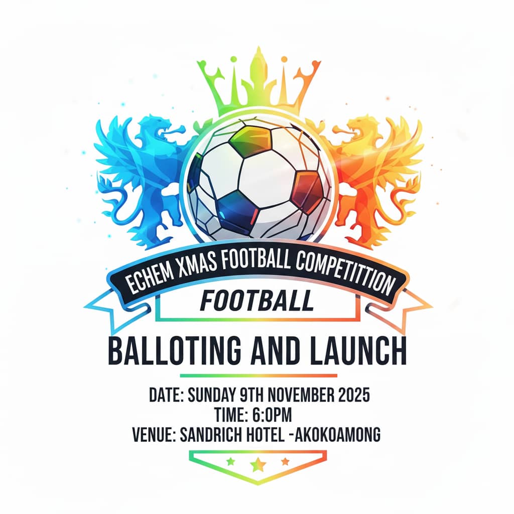 Echem XMAS Gala launch and draw: Date, Time, Venue, Host, Teams, Who’s attending the draw?