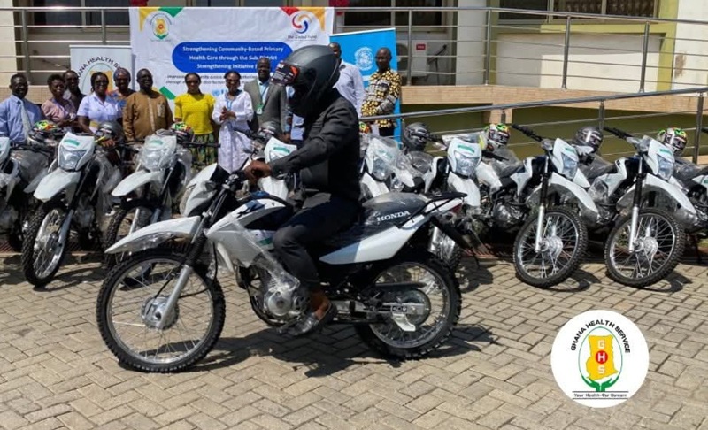 Ghana Health Service boosts community healthcare with 486 motorcycles