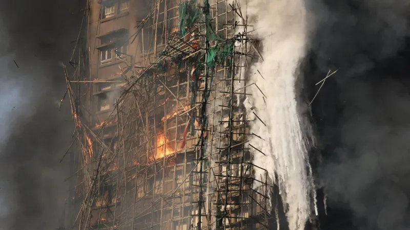 Hong Kong: Fire rips tower blocks in Tai Po, 55 killed, hundreds missing