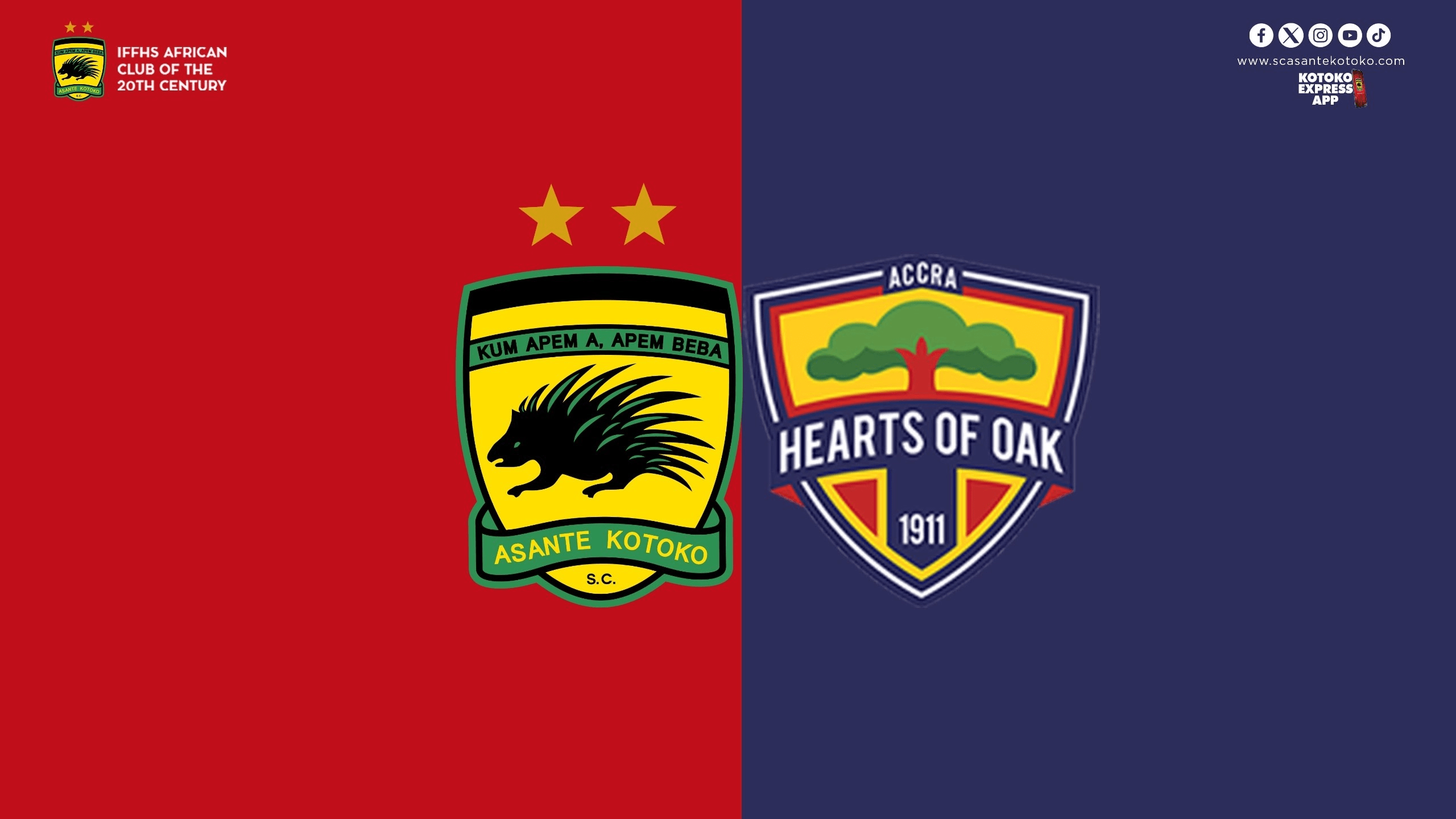 Ghana Premier League: Hearts of Oak welcome Asante Kotoko to Accra for Super Clash
