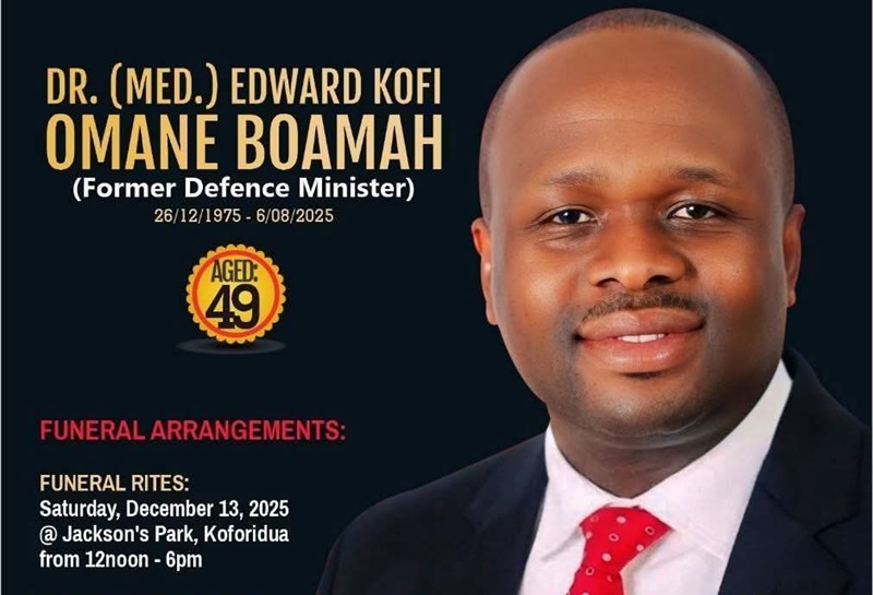 Family holds final funeral rites for ex-Defence Minister, Dr. Omane Boamah Family holds final funeral rites for ex-Defence Minister, Dr. Omane Boamah