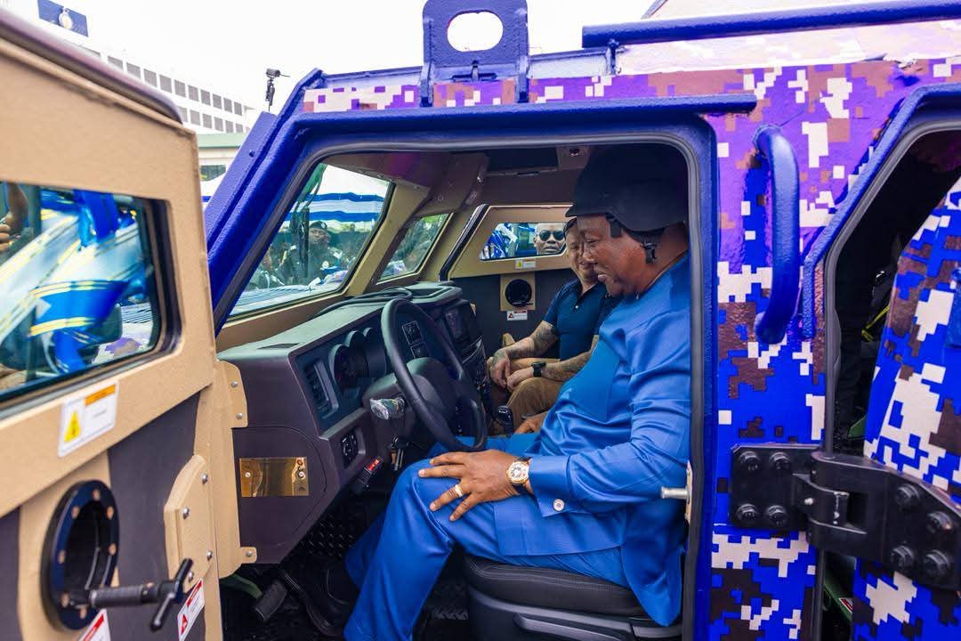 Mahama hands over 40 armoured vehicles to police