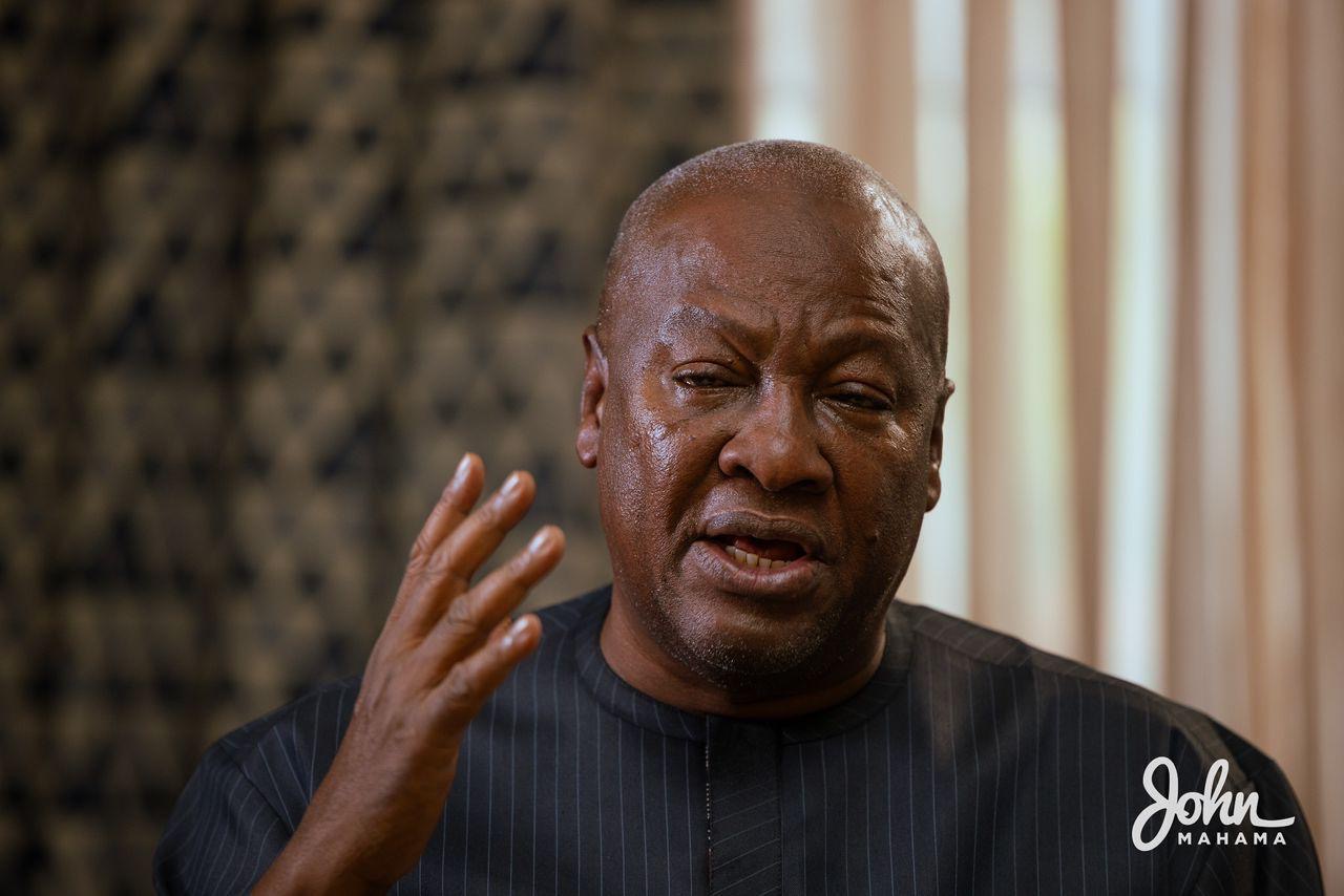 Mahama runs from NDC’s 24-hour economy promise, blames NPP of economy woes