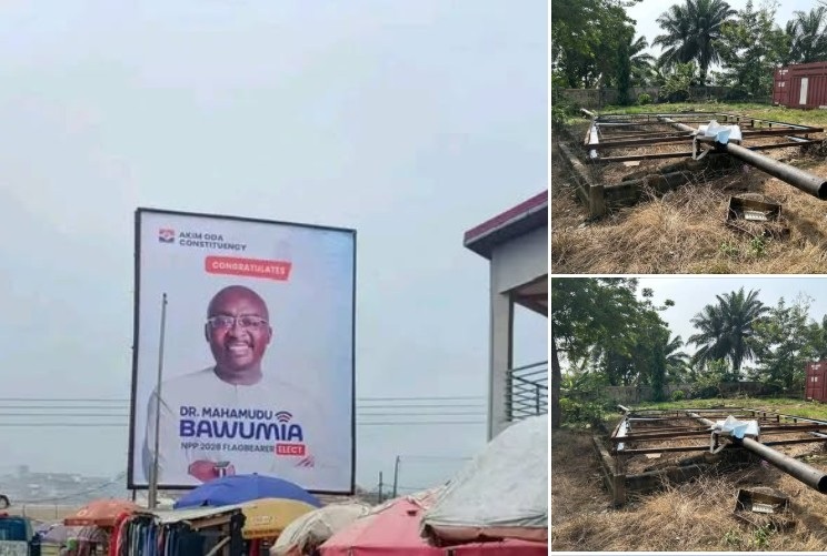 Akwasi Acquah demands police investigation after removal of Bawumia billboard in Akim Oda