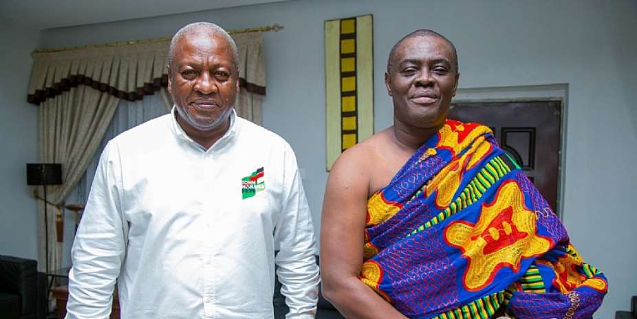 Dormaahene rejects Mahama’s 24-hour economy market, praises Akufo-Addo’s legacy project
