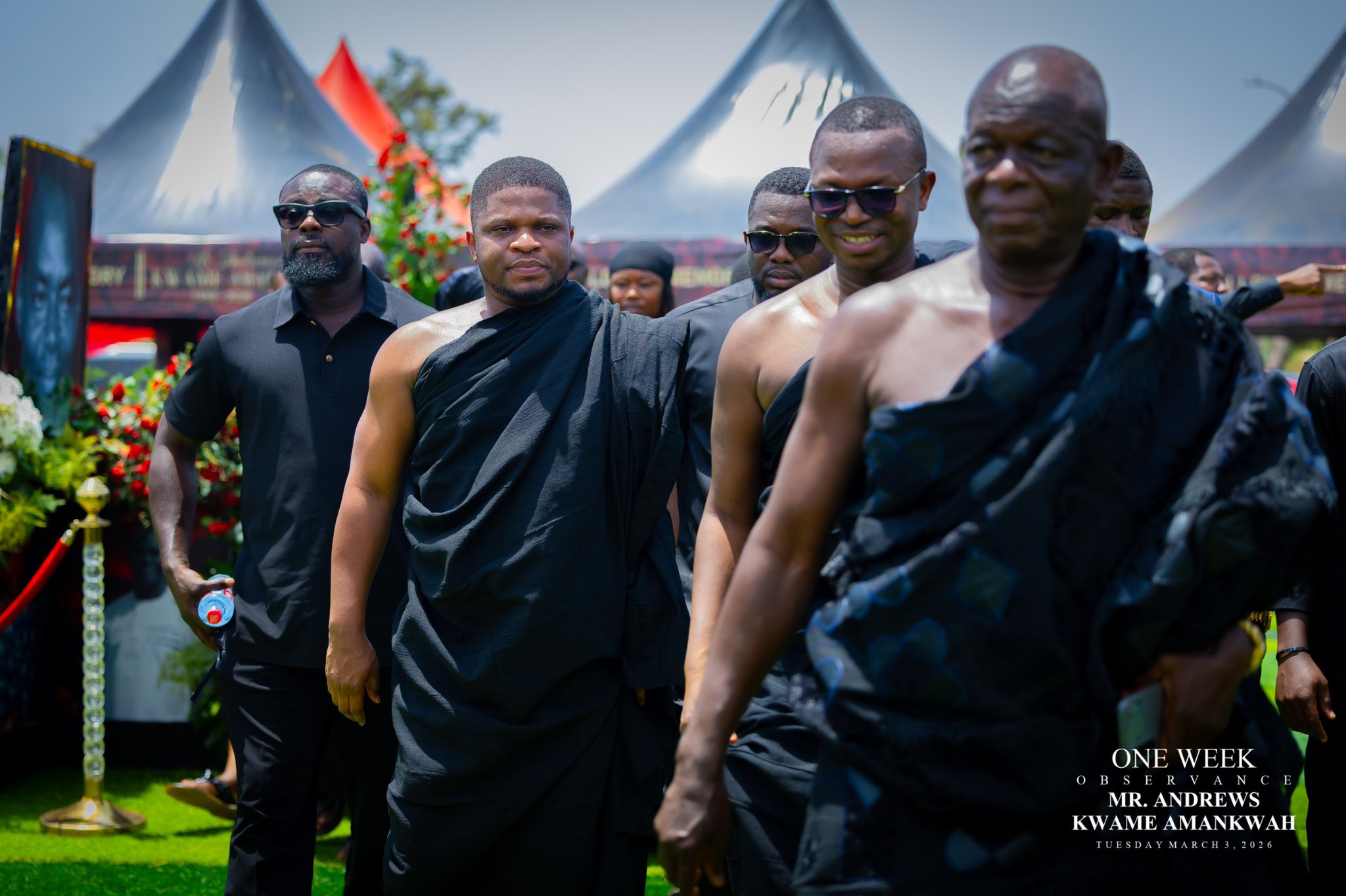 PHOTOS: Fisrt lady, top NDC leaders join Sammy Gyamfi’s family to mourn slain father-in-law