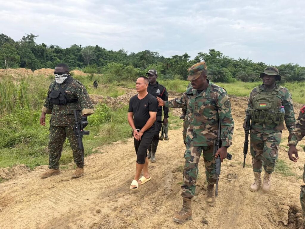 Ashanti Region: Six Chinese arrested for galamsey in Kunsu Gyaekontabuo