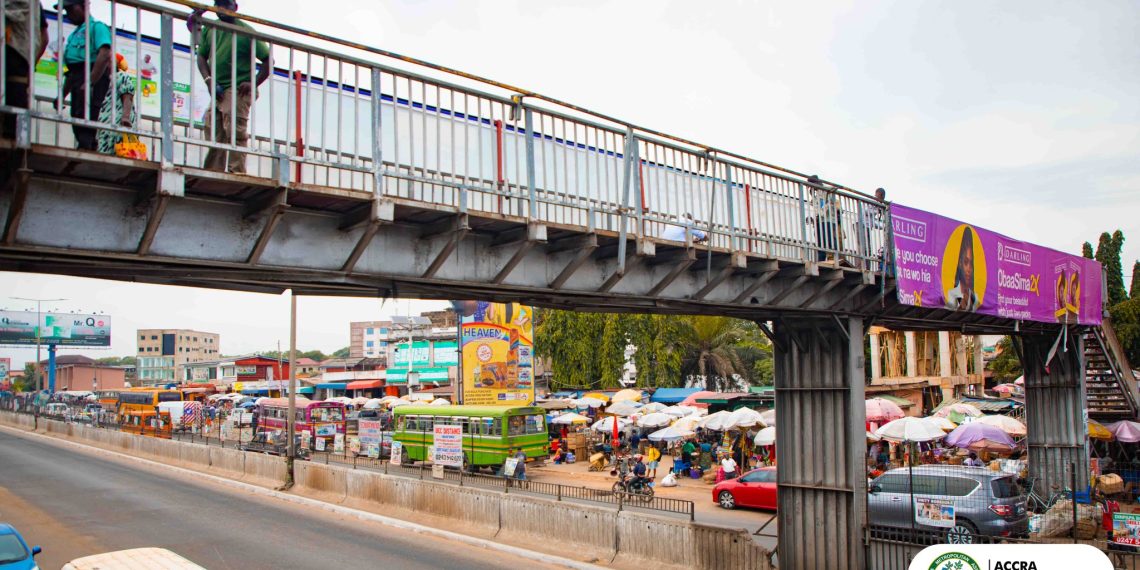 No trading on Kaneshie footbridge after repairs – Says AMA No trading on Kaneshie footbridge after repairs – Says AMA